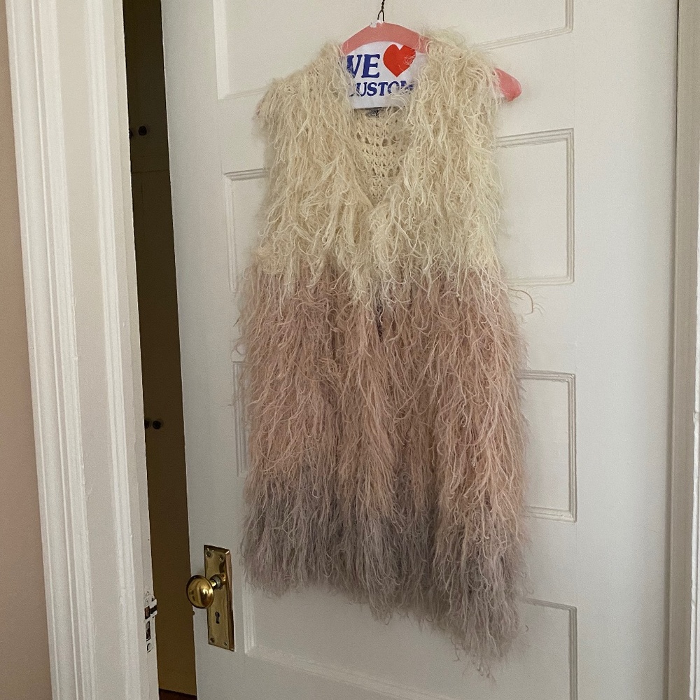 Ombré Fringe Vest